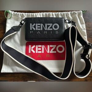 KENZO Authentic Black Phone Holder Pouch